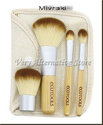 4 pincéis de Bambu