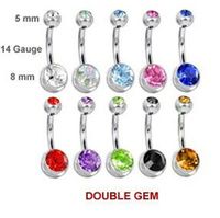 24 pçs Piercing p/umbigo